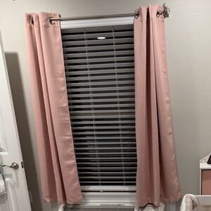 63” Pink Blackout Curtains